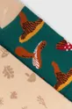 Skarpetki damskie bawełniane w grzyby (2-pack) kolor multicolor multicolor