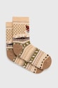 Bavlněné ponožky dámské se zvířecím motivem béžová barva RW23.LGD705 béžová RW23