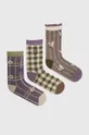 viacfarebná Vlnené ponožky Medicine 3-pak Dámsky