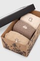 Skarpetki bawełniane damskie z ozdobnym haftem z kotem (3-pack) kolor multicolor multicolor RW23.LGD901