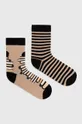 viacfarebná Bavlnené ponožky dámske s knižkami (2-pack) viac farieb Dámsky