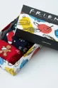 Skarpetki bawełniane damskie świąteczne Friends (3-pack) kolor multicolor 75 % Bawełna, 23 % Poliamid, 2 % Elastan 