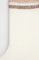 Skarpetki z domieszką wełny damskie gładkie kolor beżowy beżowy