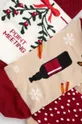 Skarpetki bawełniane damskie świąteczne (3-pack) kolor multicolor multicolor