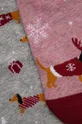 Skarpetki bawełniane damskie świąteczne (2-pack) kolor multicolor multicolor
