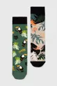 viacfarebná Bavlnené ponožky pánske s rastlinným motívom (2-pack) viac farieb Pánsky