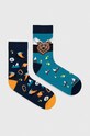 Skarpetki męskie bawełniane z motywem górskim (2-pack) kolor multicolor skarpetki długie multicolor RW23.LGM502