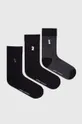 viacfarebná Bavlnené ponožky pánske s ozodobnou výšivkou - šachy (3-pack) viac farieb Pánsky