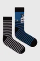 vícebarevná Bavlněné ponožky pánské se vzorem (2-pack) Pánský