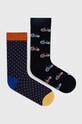 Skarpetki bawełniane męskie w rowery (2-pack) kolor multicolor skarpetki długie multicolor RW23.LGM823