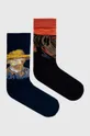 multicolor Skarpetki bawełniane męskie z kolekcji Eviva L'arte (2-pack) kolor multicolor Męski