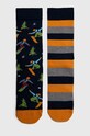 Skarpetki bawełniane męskie z motywem sportowym - snowboard (2-pack) kolor multicolor skarpetki długie multicolor RW23.LGM906
