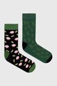Skarpetki bawełniane męskie w świnki skarbonki (2-pack) kolor multicolor skarpetki długie multicolor RW23.LGM907