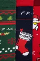 Skarpetki męskie świąteczne Friends (3-pack) kolor multicolor multicolor