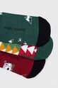 Skarpetki bawełniane męskie świąteczne (3-pack) kolor multicolor RW23.LGMA03 multicolor RW23