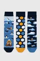 vícebarevná Bavlněné ponožky pánské se zvířecím motivem (3-pack) více barev Pánský