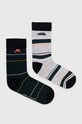 Skarpetki bawełniane męskie z ozdobnym haftem z samochodem (2-pack) kolor multicolor skarpetki długie multicolor RW23.LGMB00