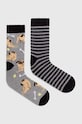 Skarpetki bawełniane męskie w psy (2-pack) kolor multicolor skarpetki długie multicolor RW23.LGMB14