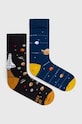 Bavlněné ponožky pánské se vzorem - vesmír (2-pack) více barev dlouhé ponožky vícebarevná RW23.LGMB17
