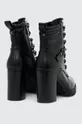 Členkové topánky dámske čierna farba Zvršok: 100 % Polyuretán Vnútro: 100 % Polyester Podrážka: 100 % TPP