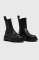 Botki damskie skórzane kolor czarny RW23.OBD411 czarny RW23