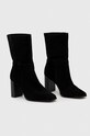 Botki damskie zamszowe kolor czarny RW23.OBD501 czarny RW23