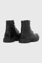 čierna Členkové topánky pánske čierna farba