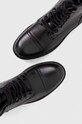 Buty wysokie męskie skórzane kolor czarny RW23.OBM405 czarny