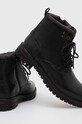 Buty wysokie męskie skórzane kolor czarny casual czarny RW23.OBM502