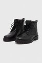 Obuwie Buty wysokie męskie skórzane kolor czarny RW23.OBM502 czarny