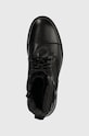 Buty wysokie męskie skórzane kolor czarny czarny RW23.OBM606