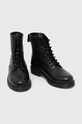 Buty wysokie męskie skórzane kolor czarny RW23.OBM608 czarny RW23
