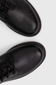 Obuwie Buty wysokie męskie skórzane kolor czarny RW23.OBM608 czarny