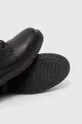 Členkové topánky pánske čierna farba Pánsky