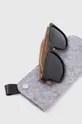 Okulary męskie przeciwsłoneczne z polaryzacją kolor czarny Materiał zasadniczy: 100 % Plastik Inne materiały: 100 % Drewno Szkła: 100 % Poliwęglan