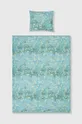 niebieski Komplet pościeli bawełnianej z kolekcji Eviva L'arte 150 x 200 cm kolor niebieski kolor niebieski Unisex
