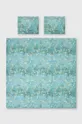 niebieski Komplet pościeli bawełnianej z kolekcji Eviva L'arte 200 x 200 cm kolor niebieski kolor niebieski Unisex