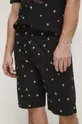 Bavlnené pyžamo pánske so vzorom čierna farba <p>100 % Bavlna</p>