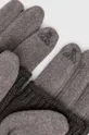 Rękawiczki damskie z dzianiny kolor szary szary