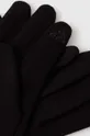 Rękawiczki damskie gładkie kolor czarny czarny
