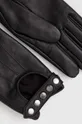 Rękawiczki damskie skórzane kolor czarny 100 % Skóra naturalna