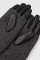Rękawiczki skórzane damskie z wełną kolor czarny Materiał zasadniczy: 100 % Skóra naturalna, Podszewka: 100 % Poliester, Inne materiały: 50 % Poliamid, 50 % Wełna