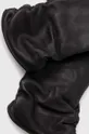 Rękawiczki skórzane damskie kolor czarny czarny
