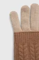 Rękawiczki damskie z dzianiny kolor beżowy beżowy