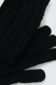 Rękawiczki damskie z dzianiny kolor czarny 80 % Akryl, 17 % Poliamid, 3 % Elastan