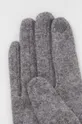 Rękawiczki wełniane damskie kolor szary szary