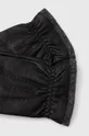 Rękawiczki skórzane męskie z wełną kolor czarny czarny