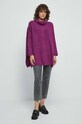Poncho damskie z golfem kolor fioletowy RW23.SAD400 fioletowy RW23