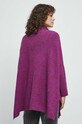 Odzież Poncho damskie z golfem kolor fioletowy RW23.SAD400 fioletowy