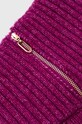 Komin z golfem damski z domieszką wełny kolor fioletowy fioletowy RW23.SAD701